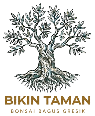 Logo Bikin Taman dengan ilustrasi pohon